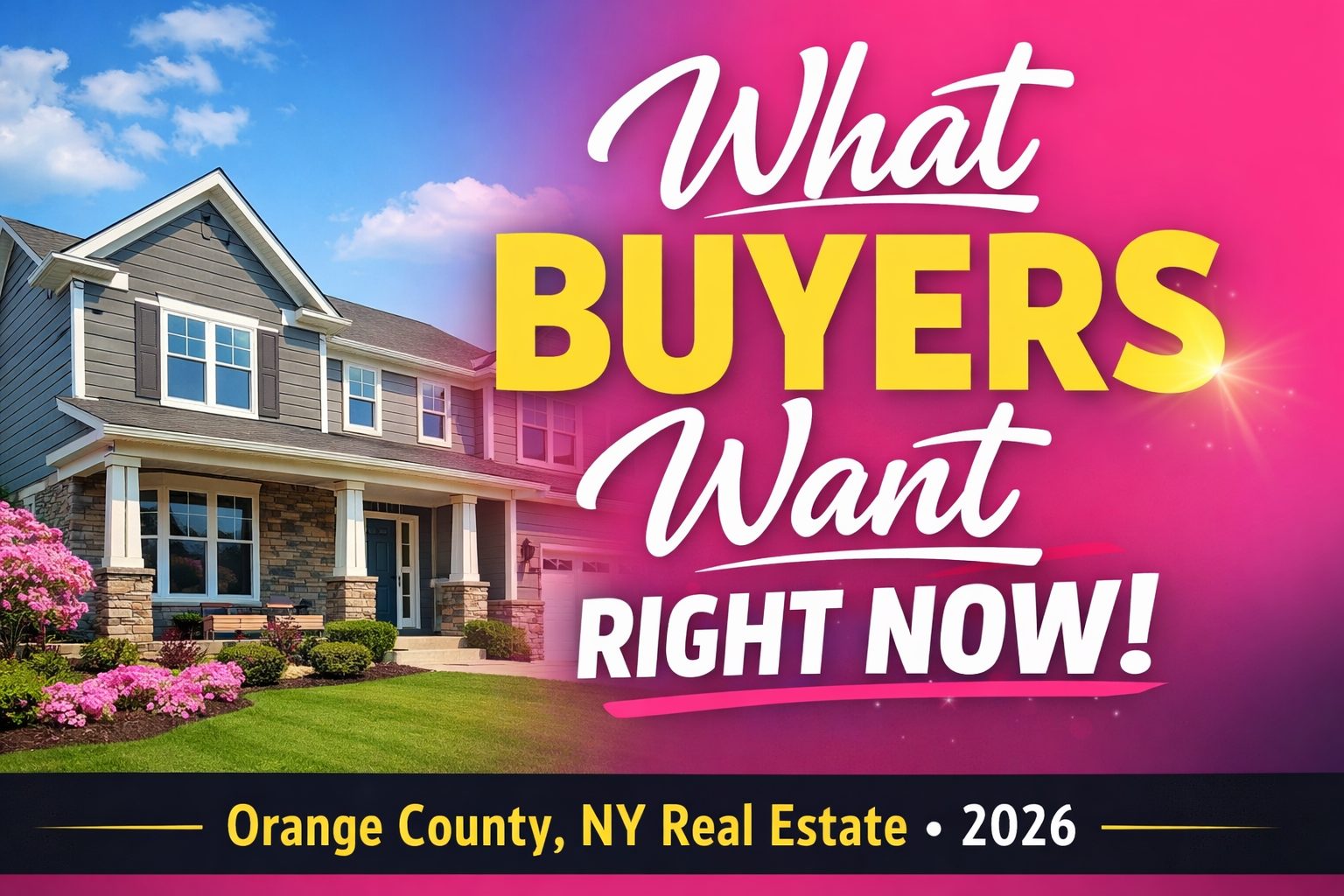 Orange County NY real estate market 2026 spring home exterior what buyers want right now
